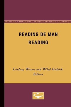 Cover Reading De Man Reading