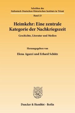 Cover Heimkehr: Eine zentrale Kategorie der Nachkriegszeit.