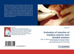 Evaluation of retention of maxillary anterior resin bonded retainers