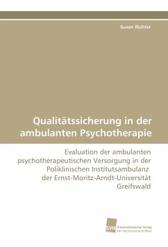 Qualitätssicherung in der ambulanten Psychotherapie - Richter, Susan