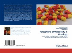 Perceptions of Ototoxicity in Oncology - De Andrade, Victor;Khoza-Shangase, Katijah;Hajat, Fatima