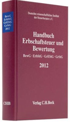 Cover Handbuch Erbschaftsteuer und Bewertung 2012