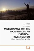 MICROFINANCE FOR THE POOR IN INDIA: AN EMPIRICAL INVESTIGATION