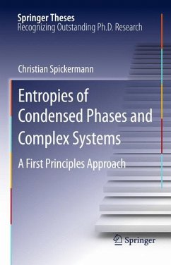 Entropies of Condensed Phases and Complex Systems - Spickermann, Christian