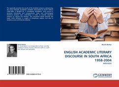 ENGLISH ACADEMIC LITERARY DISCOURSE IN SOUTH AFRICA 1958-2004 - Barker, Derek