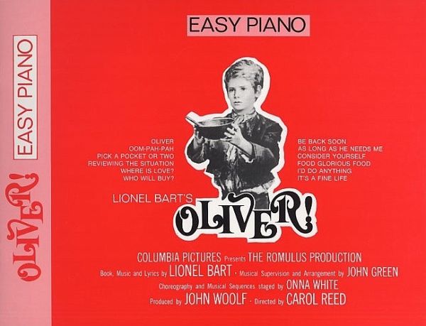 Oliver for easy piano from Oliver Twist Oliver for easy piano from Oliver Twist