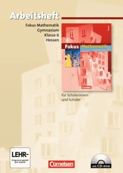 Cover 6. Klasse, Arbeitsheft m. CD-ROM / Fokus Mathematik, Gymnasium Hessen