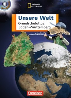 Cover Unsere Welt, Grundschulatlas Baden-Württemberg, m. Audio-CD