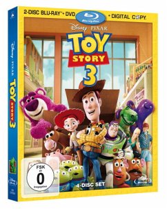 Toy Story 3, 2 Blu-rays + 1 DVD + 1 Digital Copy