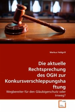 Die aktuelle Rechtsprechung des OGH zur Konkursverschleppungshaftung - Feldgrill, Markus