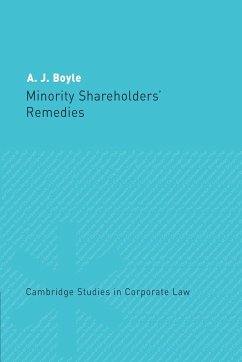 Minority Shareholders' Remedies - Boyle, A. J. (University of London)