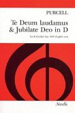 Te Deum Laudamus & Jubilate Deo in D Vocal Score: For St Cecilia's Day 1694