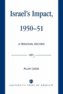 Israel's Impact, 1950-51 Cover Israel's Impact, 1950-51