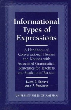 Informational Types of Expressions - Brown, James; Priiatkina, Alla F