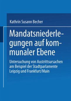 Mandatsniederlegungen auf kommunaler Ebene - Becher, Kathrin Susann