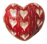 Herz "Heart" Speckstein rot 6 x 6 cm