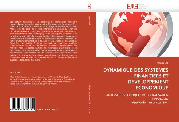 DYNAMIQUE DES SYSTEMES FINANCIERS ET DEVELOPPEMENT ECONOMIQUE DYNAMIQUE DES SYSTEMES FINANCIERS ET DEVELOPPEMENT ECONOMIQUE