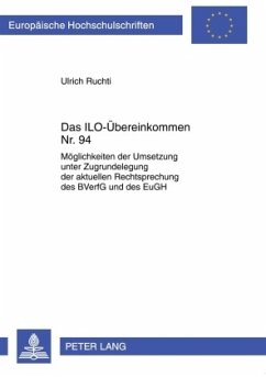 Das ILO-Übereinkommen Nr. 94 - Ruchti, Ulrich