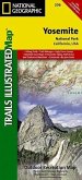 National Geographic Trails Illustrated Map Yosemite National Park, California, USA