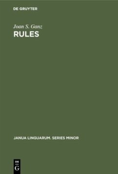 Rules - Ganz, Joan S.