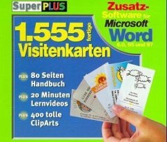 Cover Eintausendfünfhundertfünfundfünfzig fertige Visitenkarten für Word, 1 CD-ROM / SuperPlus, CD-ROMs