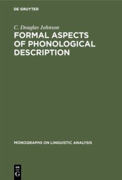 Formal Aspects of Phonological Description - Johnson, C. Douglas