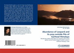 Abundance of Leopard and its prey outside PAs of Garhwal Himalaya - Bhattacharjee, Subhadeep;Goyal, S. P.