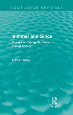 Simmel and Since - Frisby, David