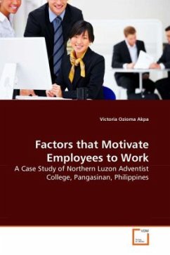 Factors that Motivate Employees to Work - Akpa, Victoria Ozioma