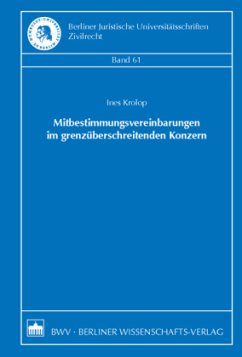 Cover Mitbestimmungsvereinbarungen im grenzüberschreitenden Konzern