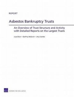 Asbestos Bankruptcy Trusts: An Overview of Trust Structure and Activity with Detailed Reports on the Largest Trusts - Dixon, Lloyd; McGovern, Geoffrey; Coombe, Amy