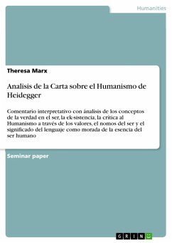 Analisis de la Carta sobre el Humanismo de Heidegger - Marx, Theresa