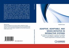 Cover ADAPTIVE, ADAPTABLE, AND MIXED-INITIATIVE IN INTERACTIVE SYSTEMS
