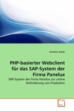 PHP-basierter Webclient für das SAP-System der Firma Panelux - Ackels, Christian