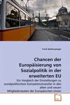 Cover Chancen der Europäisierung von Sozialpolitik in der erweiterten EU