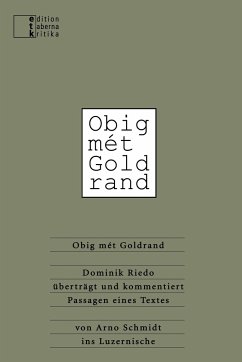 Obig mét Goldrand - Riedo, Dominik; Schmidt, Arno