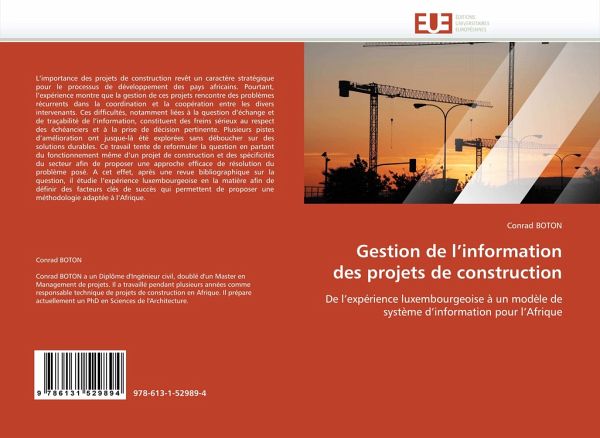 Gestion de l'information des projets de construction