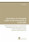 Generation of entangled states in the framework of cavity-QED