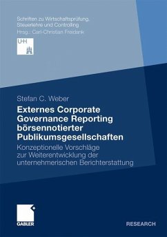 Externes Corporate Governance Reporting börsennotierter Publikumsgesellschaften - Weber, Stefan C.