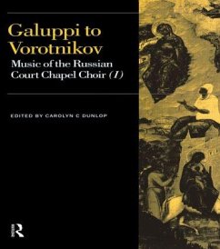 Galuppi to Vorotnikov - Dunlop, Carolyn C. (ed.)