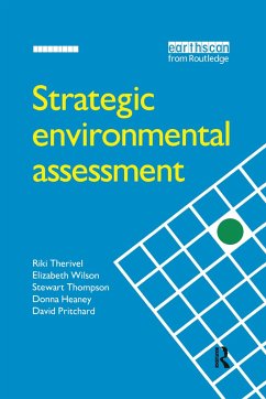 Strategic Environmental Assessment - Therivel, Riki; Wilson, Elizabeth; Heaney, Donna