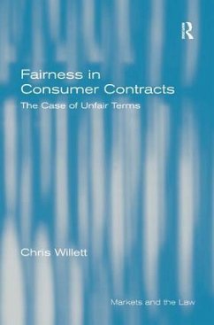 Fairness in Consumer Contracts - Willett, Chris