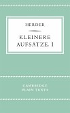 Kleinere Aufsatze I