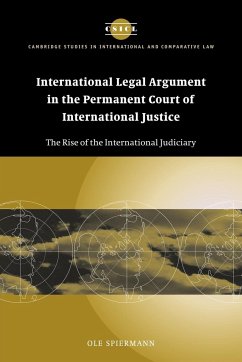 International Legal Argument in the Permanent Court of International Justice - Ole, Spiermann; Spiermann, Ole