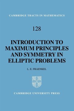An Introduction to Maximum Principles and Symmetry in Elliptic Problems - Fraenkel, L. E.