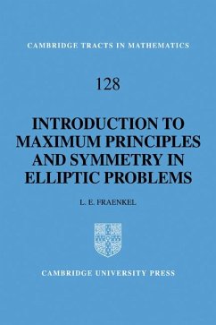 An Introduction to Maximum Principles and Symmetry in Elliptic Problems - Fraenkel, L. E.