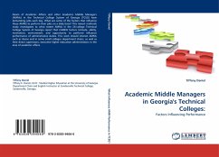 Academic Middle Managers in Georgia''s Technical Colleges: