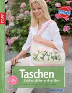 Cover Taschen stricken, besticken und verfilzen