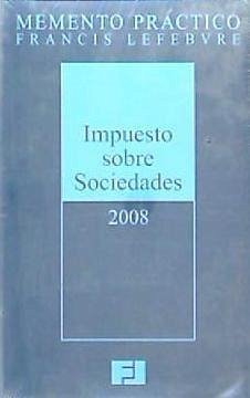 Cover MEMENTO IMPUESTO SOCIEDADES 2008