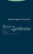 Algunos lugares de la poesía - Zambrano, María